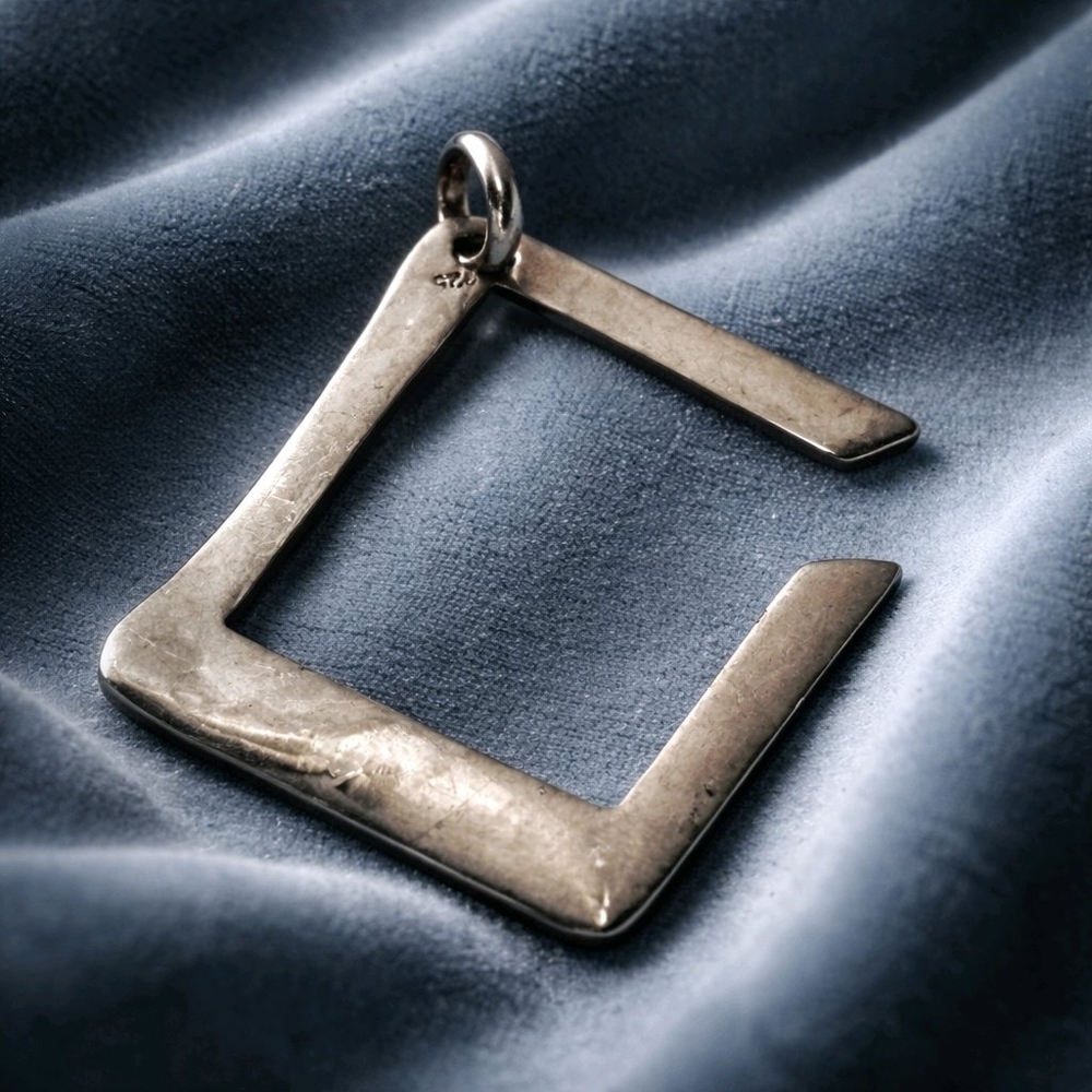 925 Silver Square Pendant